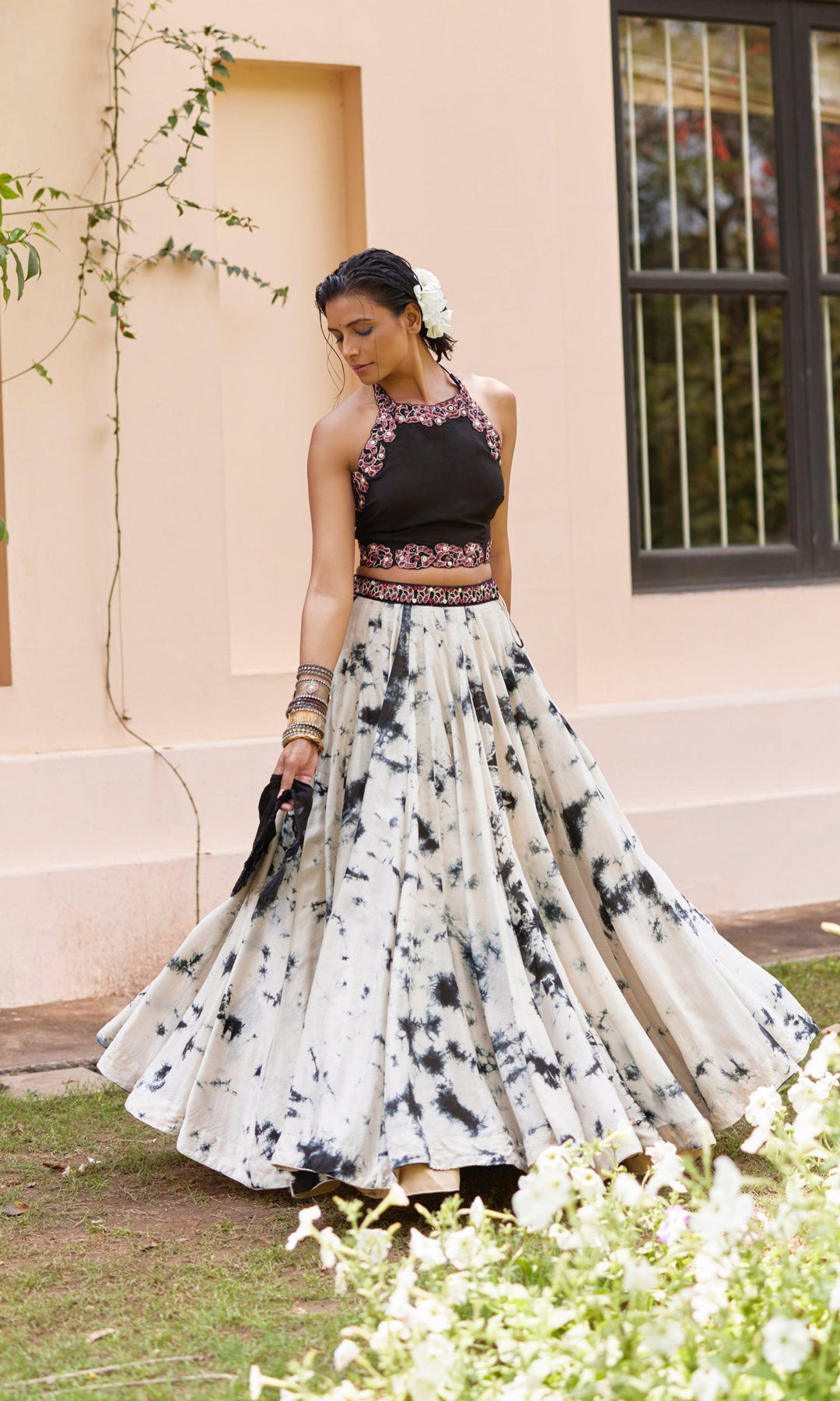 Anaya Lehenga with Double Slit - Raas