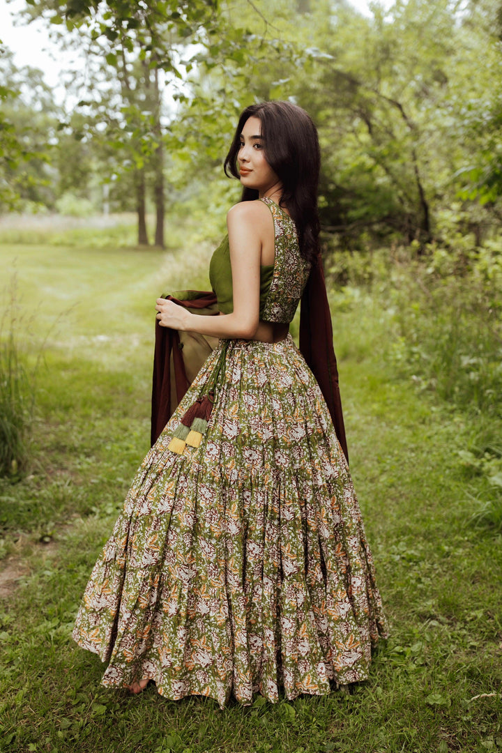 Clover Full Flare Chaniya Choli Set - Raas