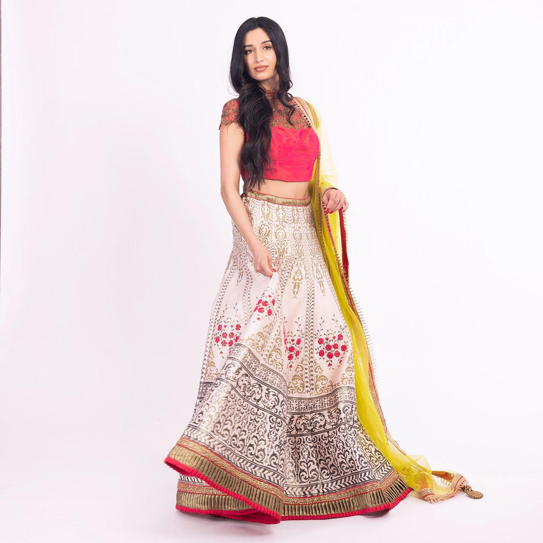 Isolde Pink Lehenga Choli Set - Raas