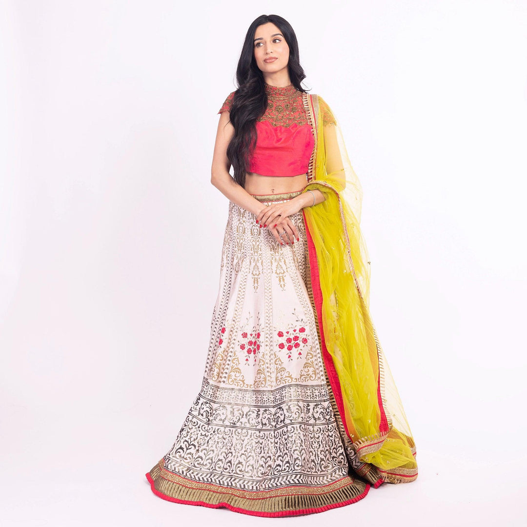 Isolde Pink Lehenga Choli Set - Raas