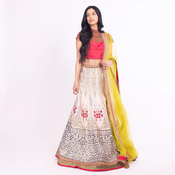 Isolde Pink Lehenga Choli Set - Raas