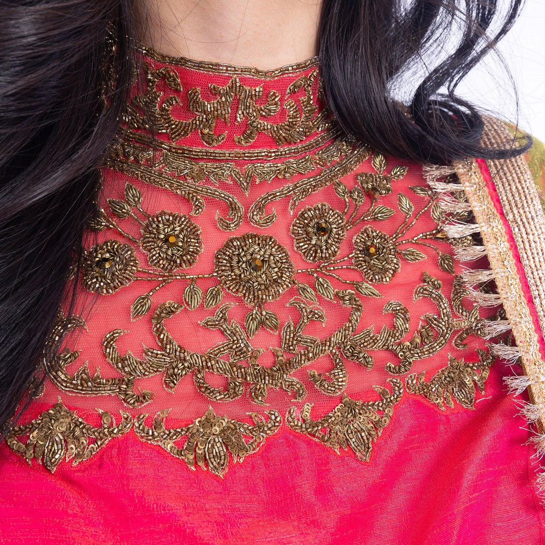 Isolde Pink Lehenga Choli Set - Raas