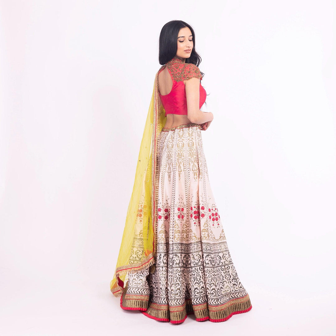Isolde Pink Lehenga Choli Set - Raas