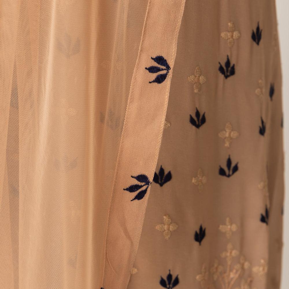 Jemma Flared Palazzo Pantsuit with Dupatta - Raas