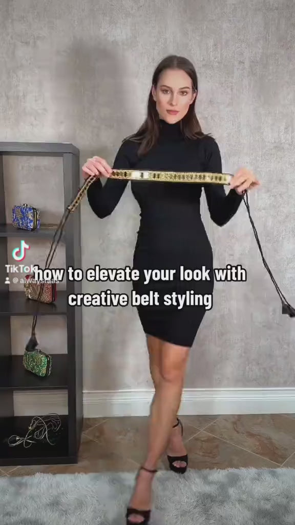 B2002 Black Mirror Belt