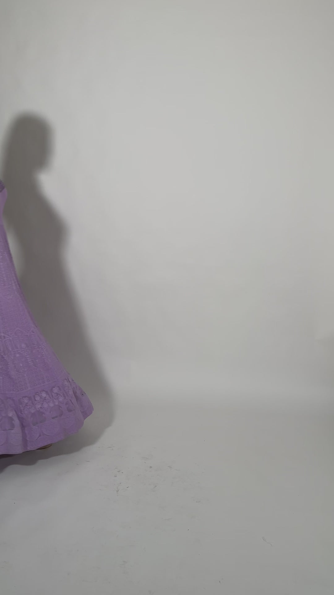 Maisa Lilac High Neck Gown