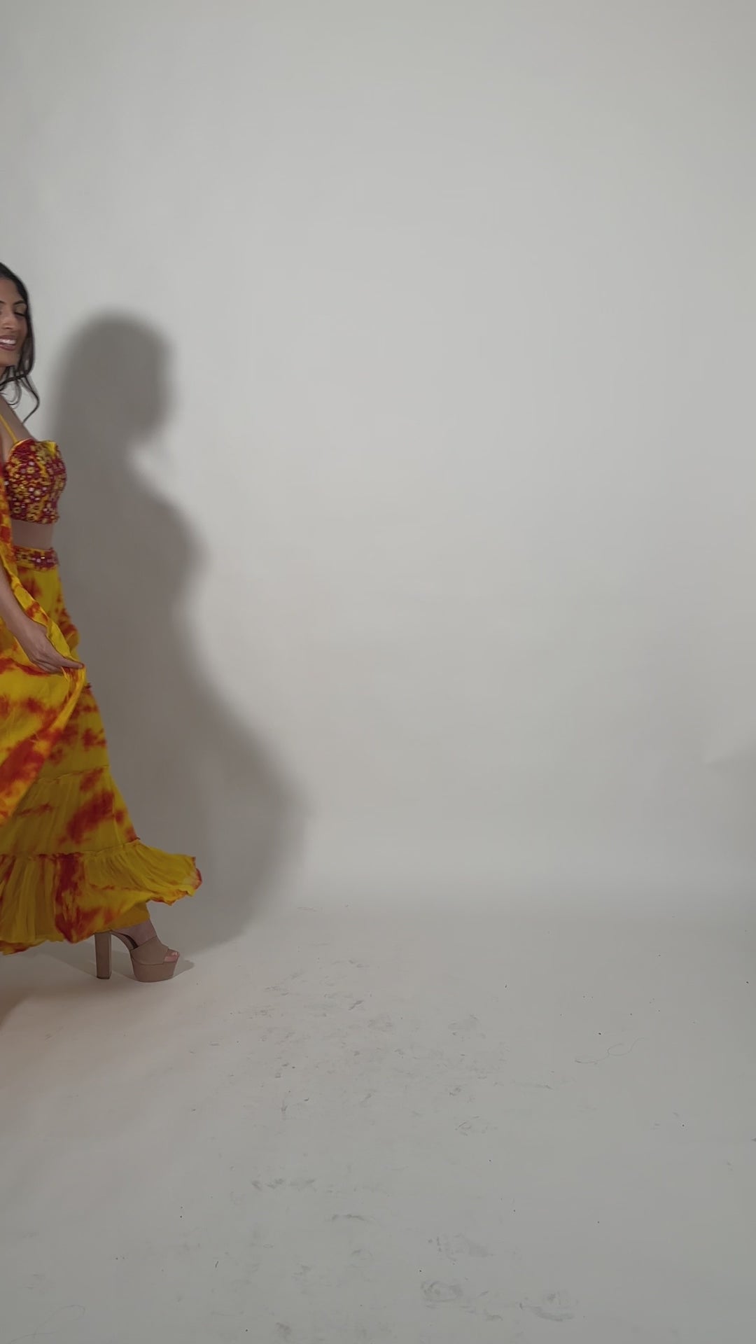 Theia Tie Dye Sharara Set