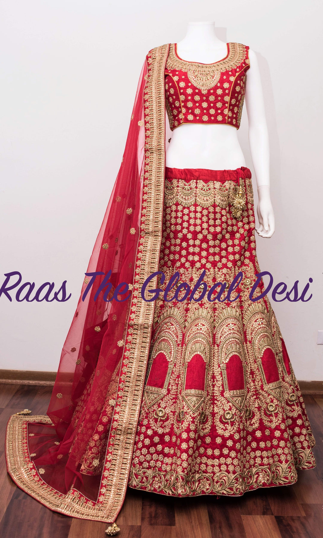 Red Lehenga - CC1649 - Chaniya choli