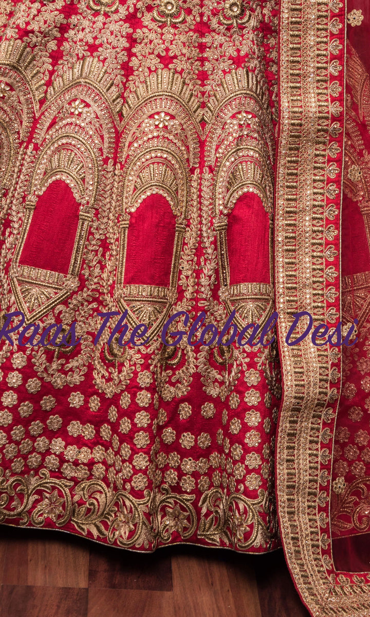 Red Lehenga - CC1649 - Chaniya choli