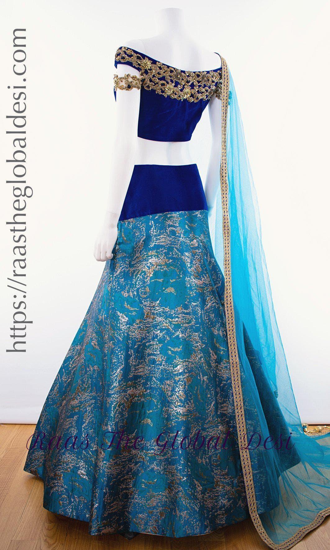 Blue Lehenga - CC2923 - CHANIYA CHOLI