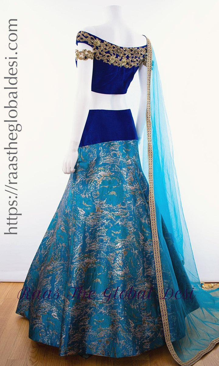 Blue Lehenga - CC2923 - CHANIYA CHOLI