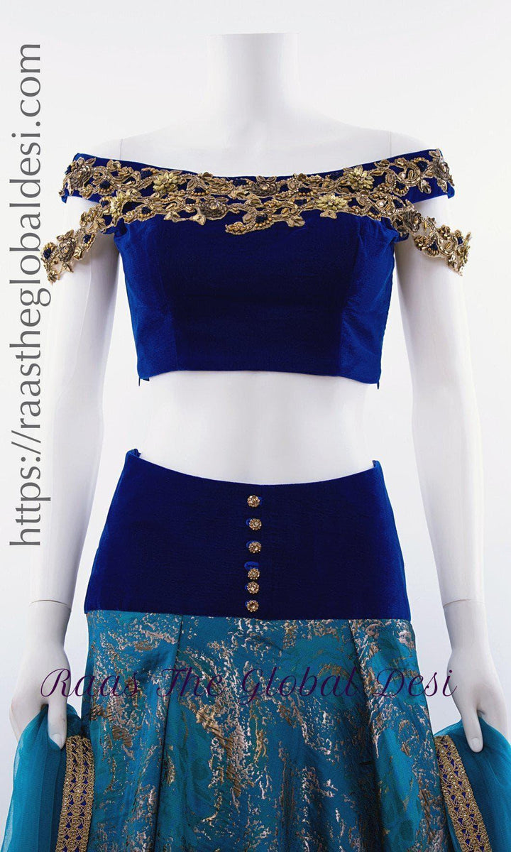 Blue Lehenga - CC2923 - CHANIYA CHOLI