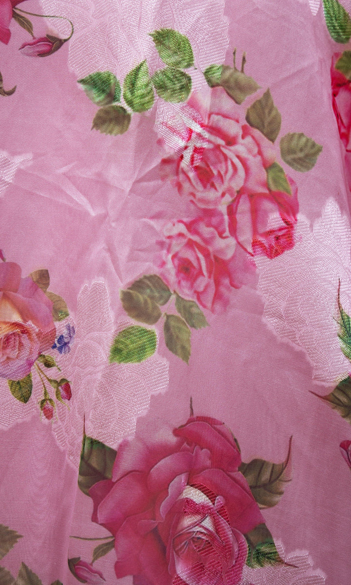 CC3599 Pink Organza silk lehenga choli - chaniya choli