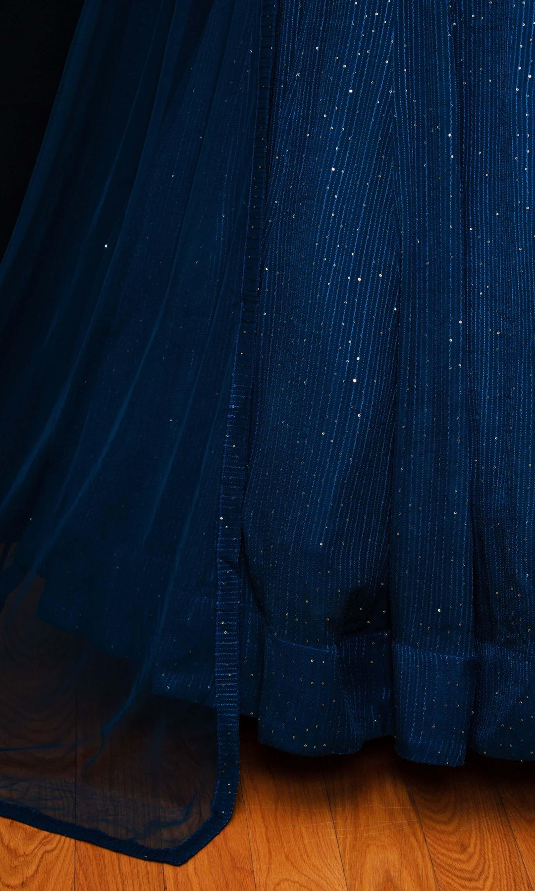 CC3607 Teal full sleeves lehenga choli USA - Chaniya choli