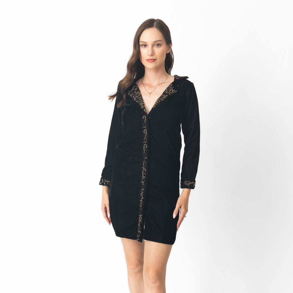 Anaya Black Blazer Dress