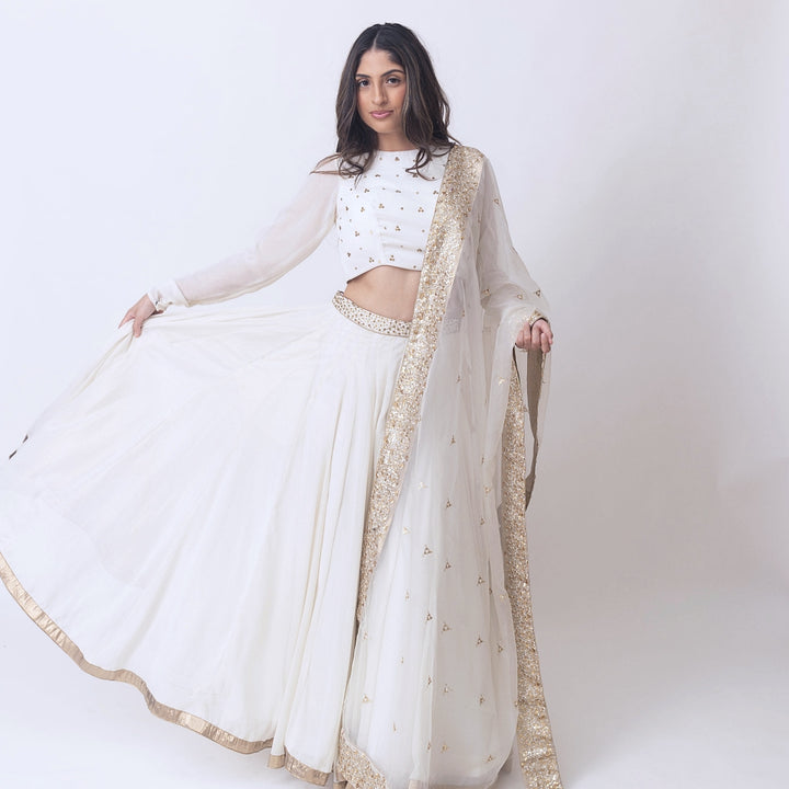 Zuriah Shimmer Lehenga with Sequins Work Blouse