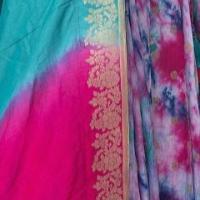 Maya hand tie dye lehenga set with heavy embroidery blouse