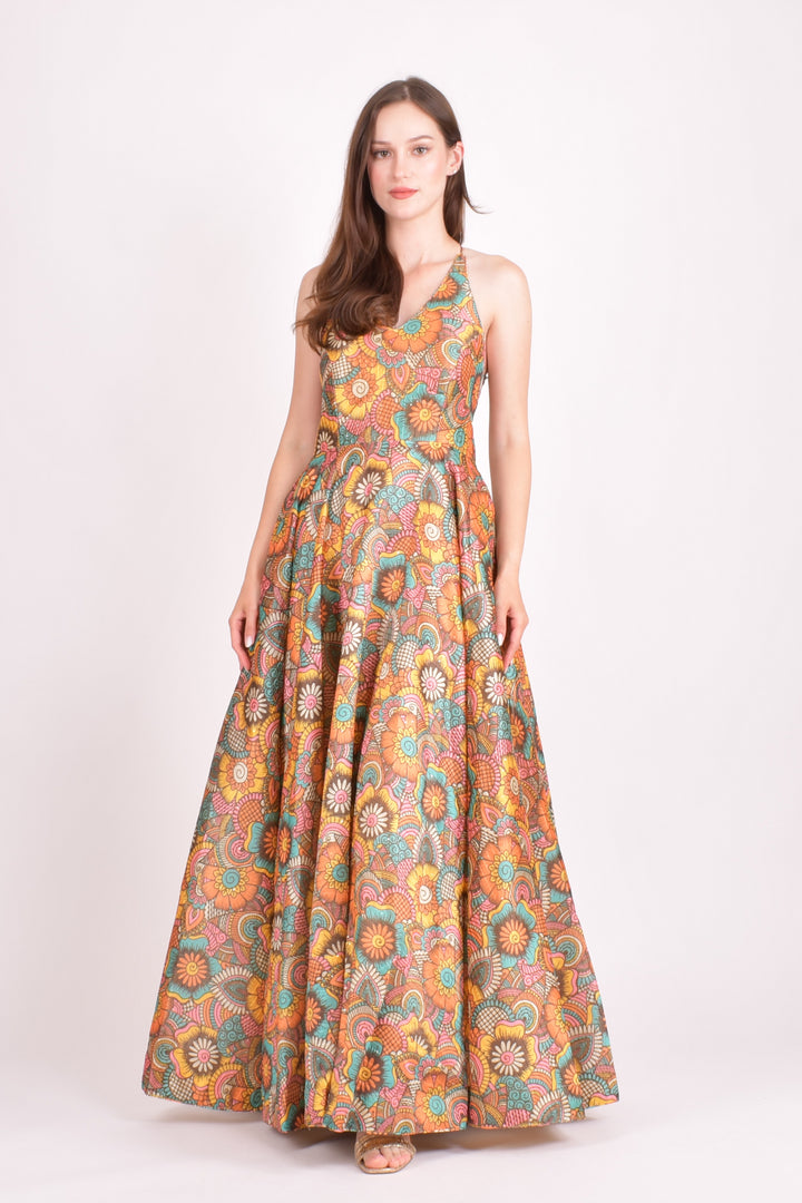 Cora Long Dress with Sequins Work  by Raas -  ANARKALI & GOWN