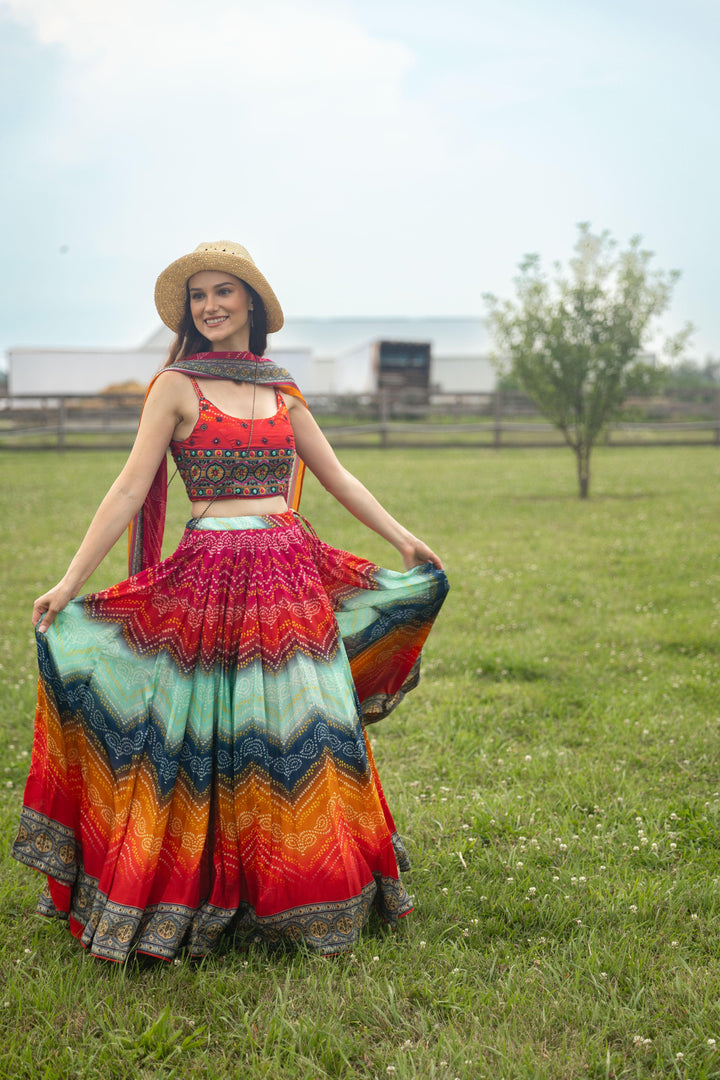 Destiny Multicolor Lehenga Choli