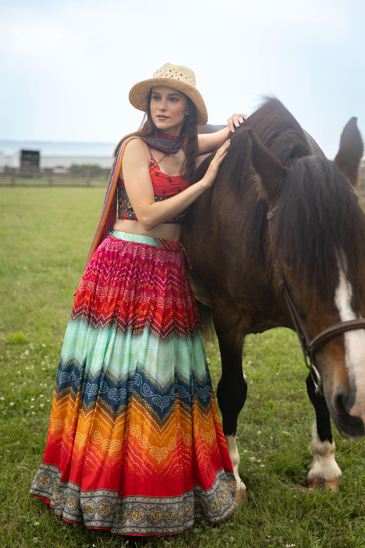 Destiny Multicolor Lehenga Choli