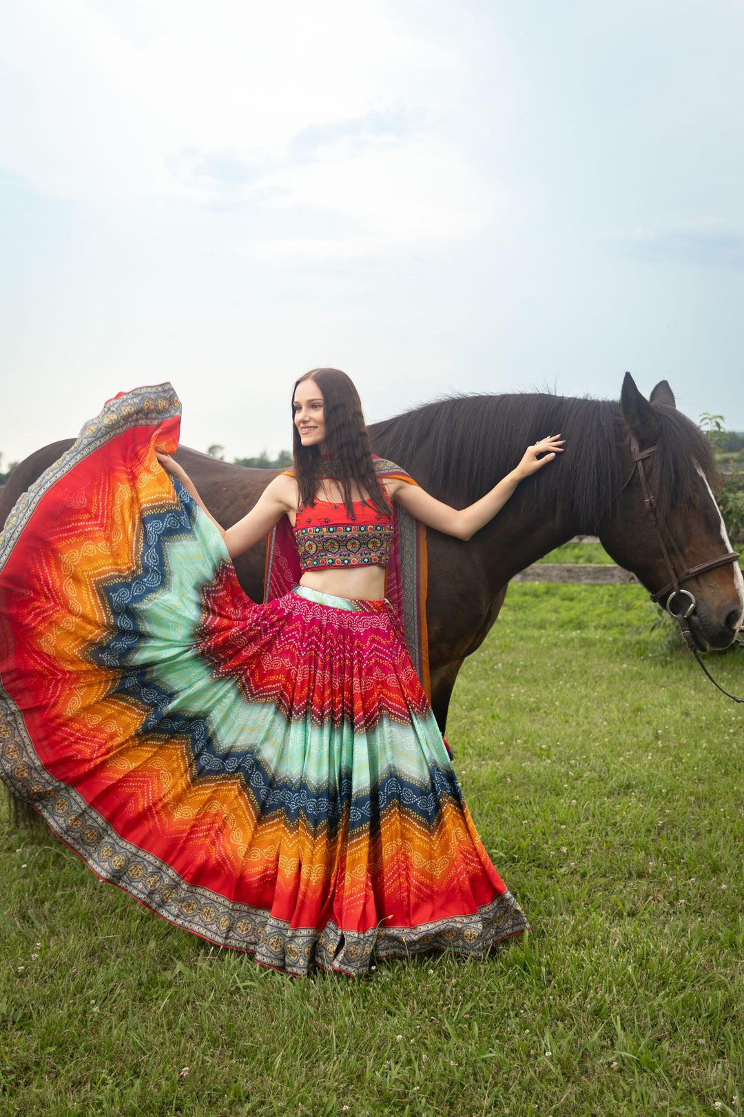 Destiny Multicolor Lehenga Choli