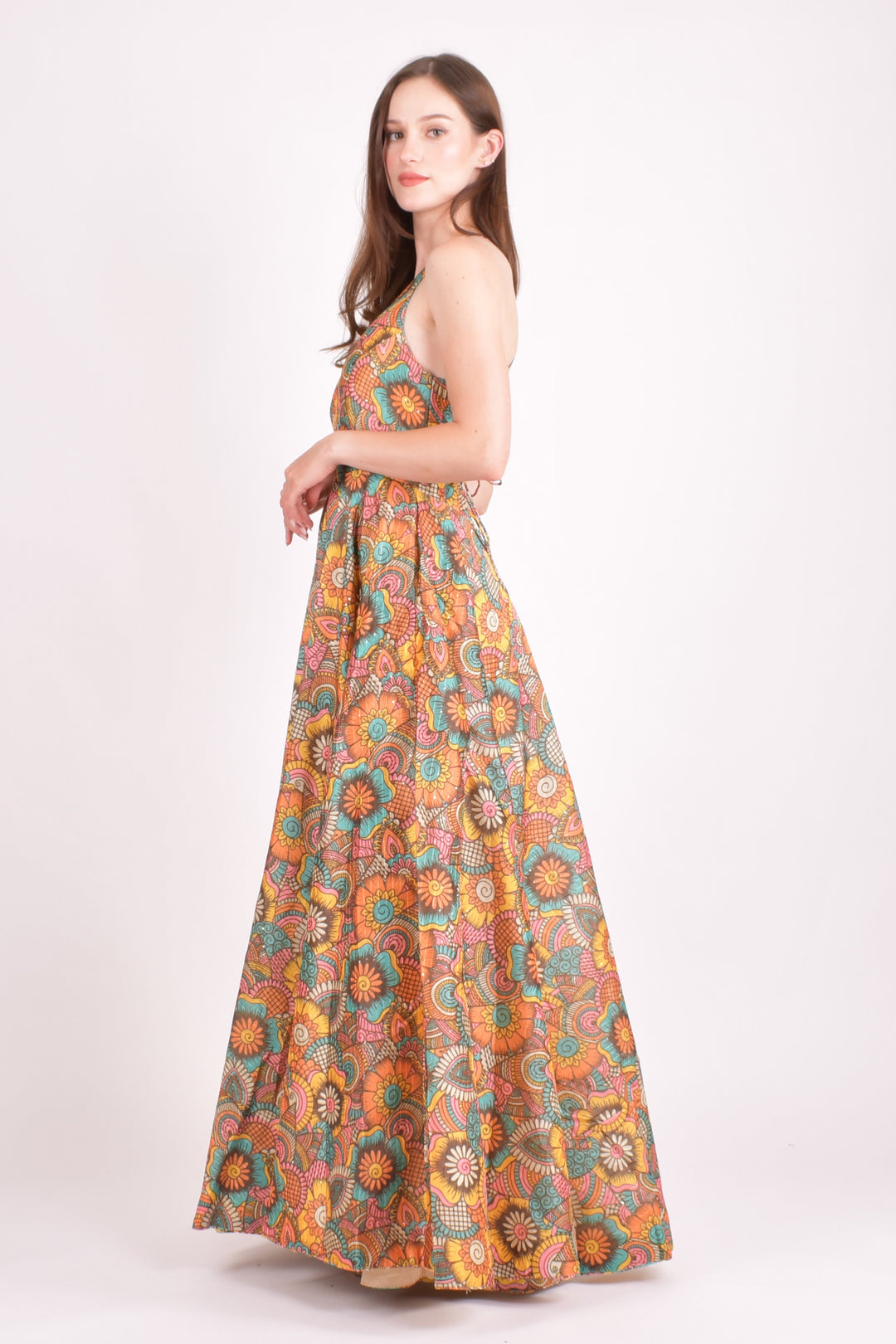 Cora Long Dress with Sequins Work  by Raas -  ANARKALI & GOWN