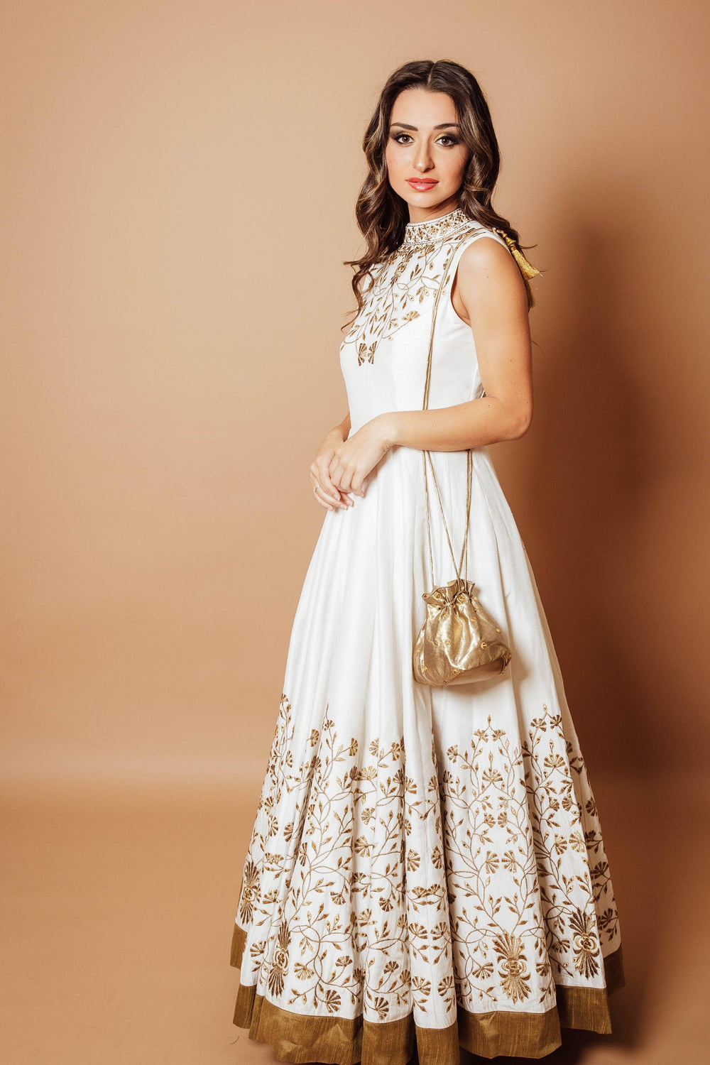 AB1074 GOLD POTLI BAG BAGS RAAS