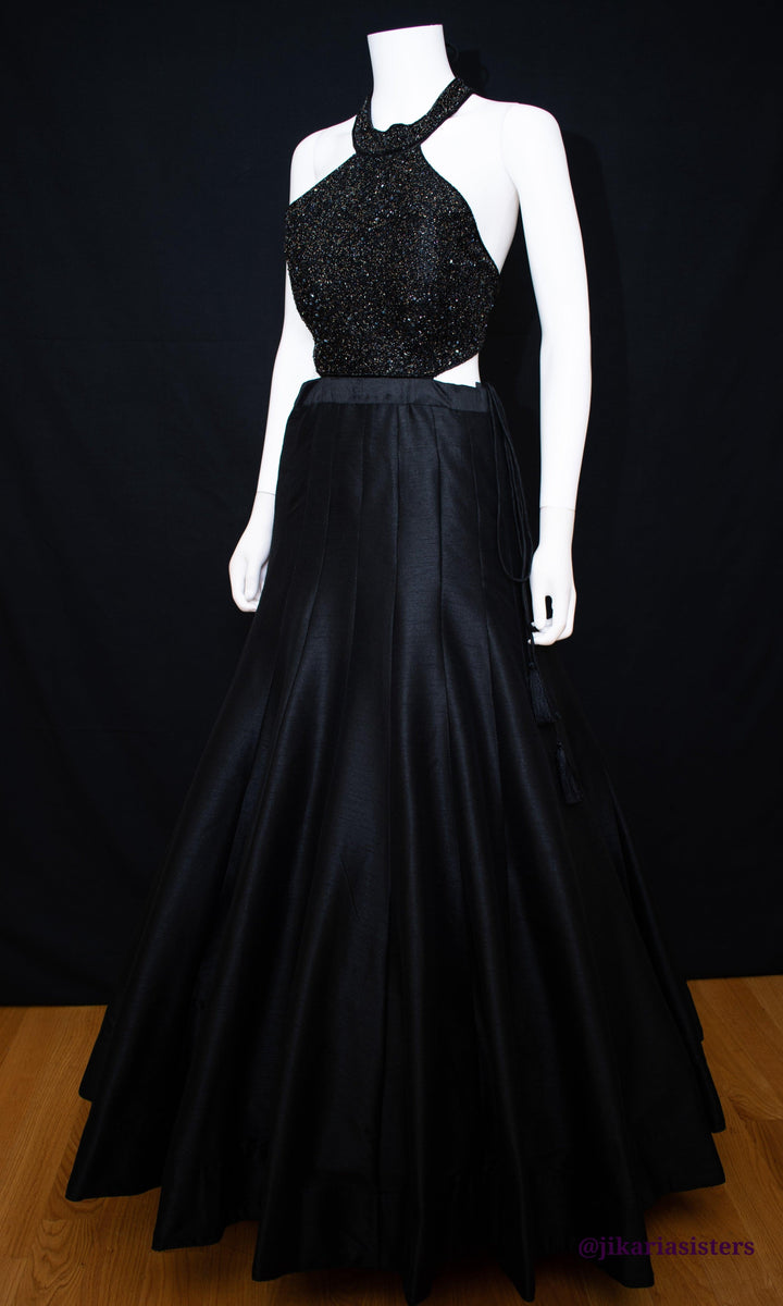 AG1809 black dress-[bridesmaid_dresses]-[maxi_dresses]-[black_dresses]