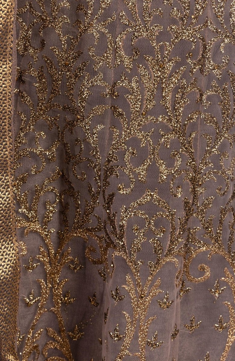 Elsinore Brown Gown detail - AGNR2001