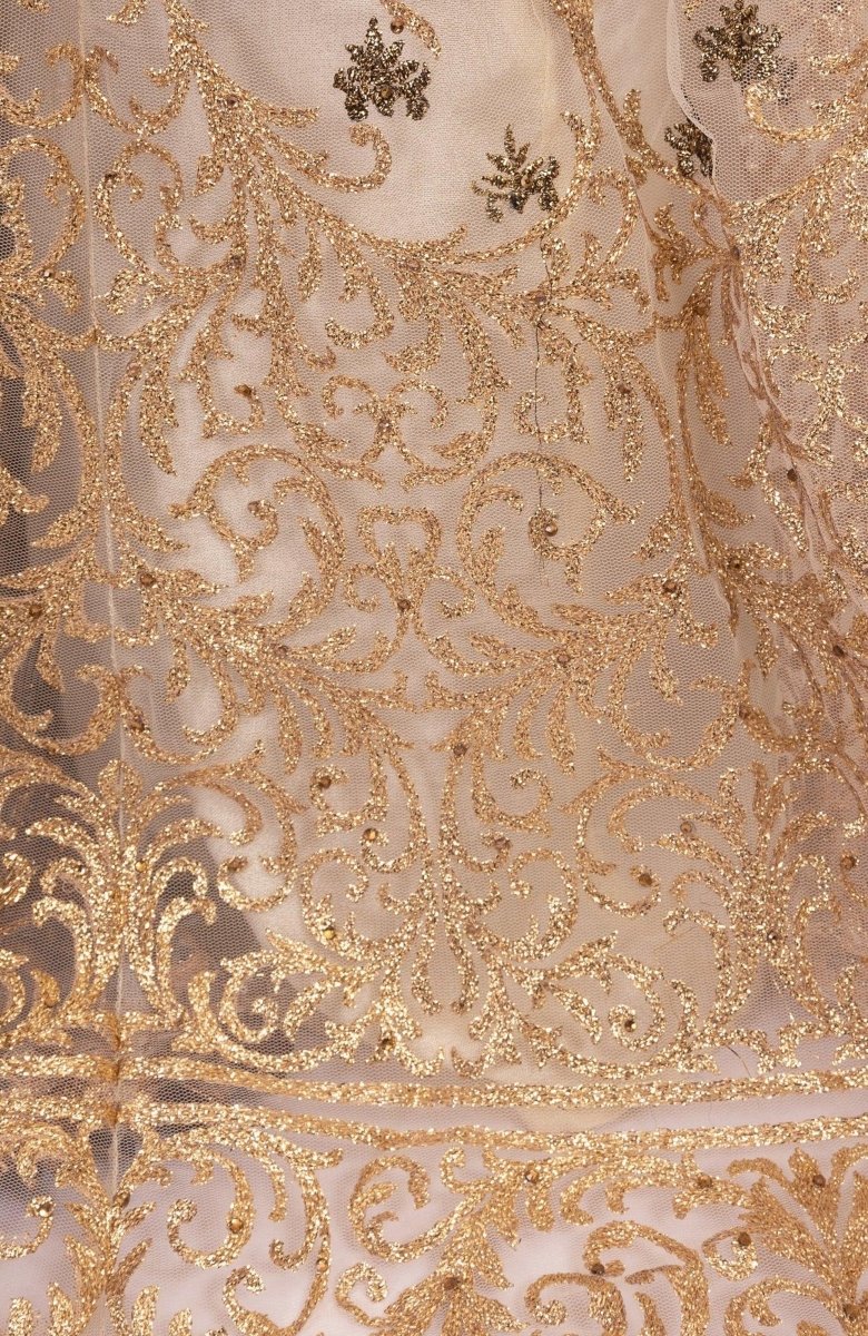 Elsinore Brown Gown detail - AGNR2001