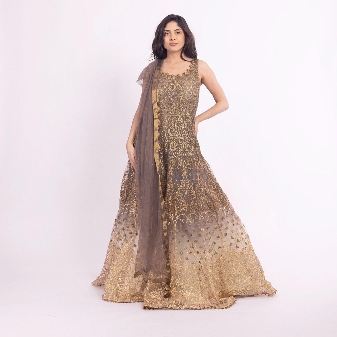 Elsinore Brown Gown - Raas
