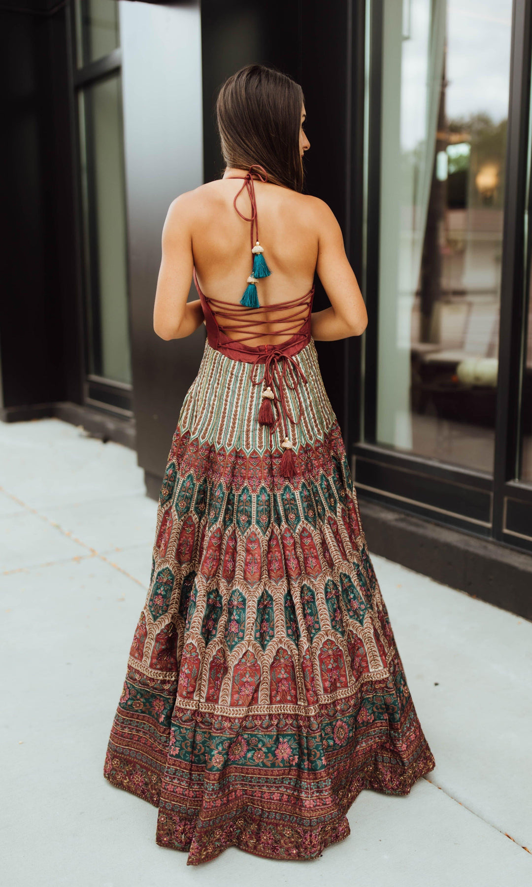 Anais Multicolor Long Dress-Raas USA