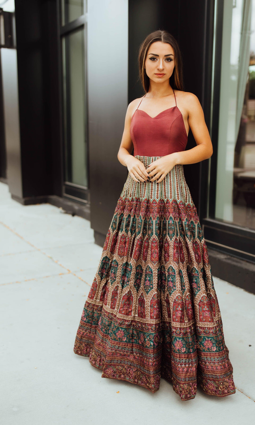 Anais Multicolor Long Dress-Raas USA