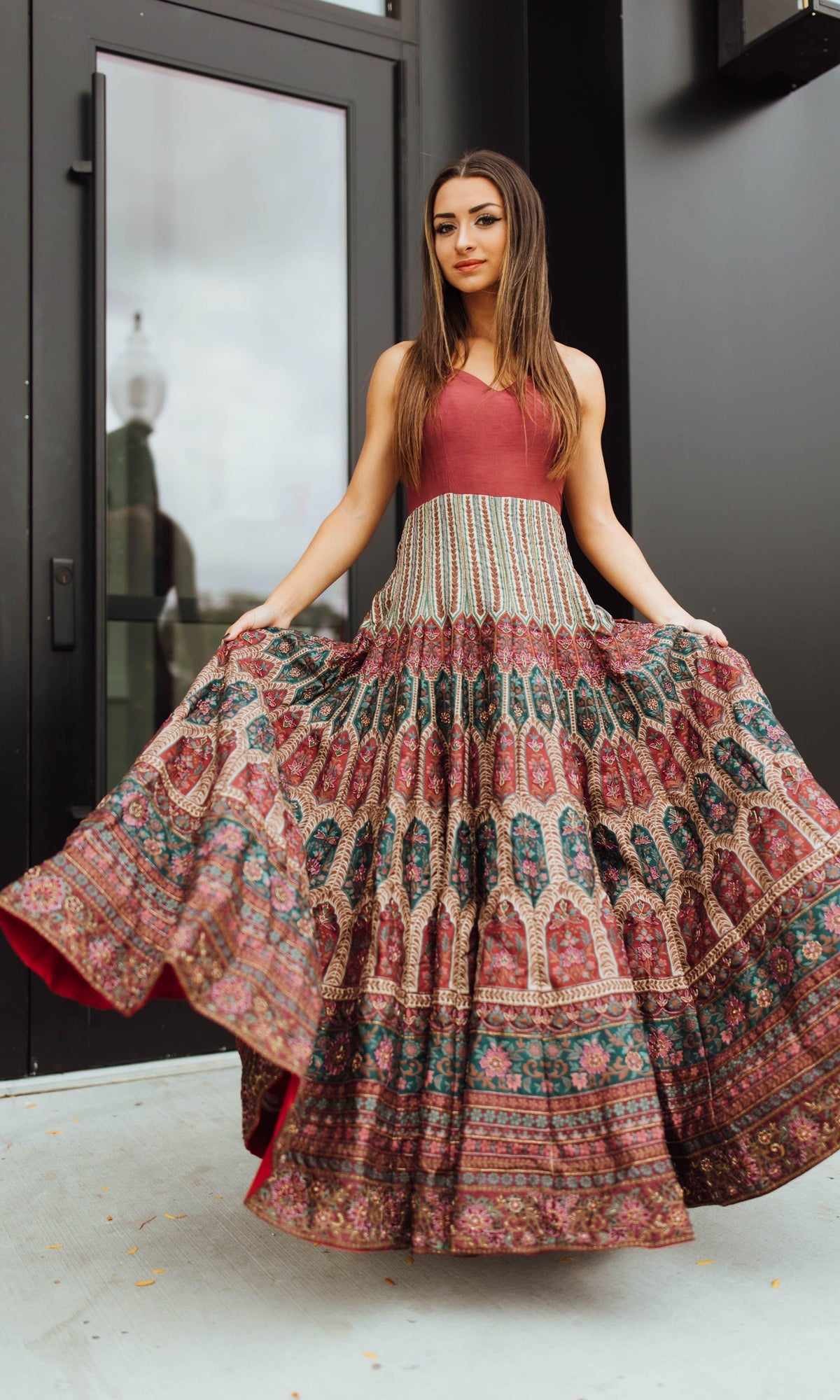 Anais Multicolor Long Dress ANARKALI & GOWN RAAS