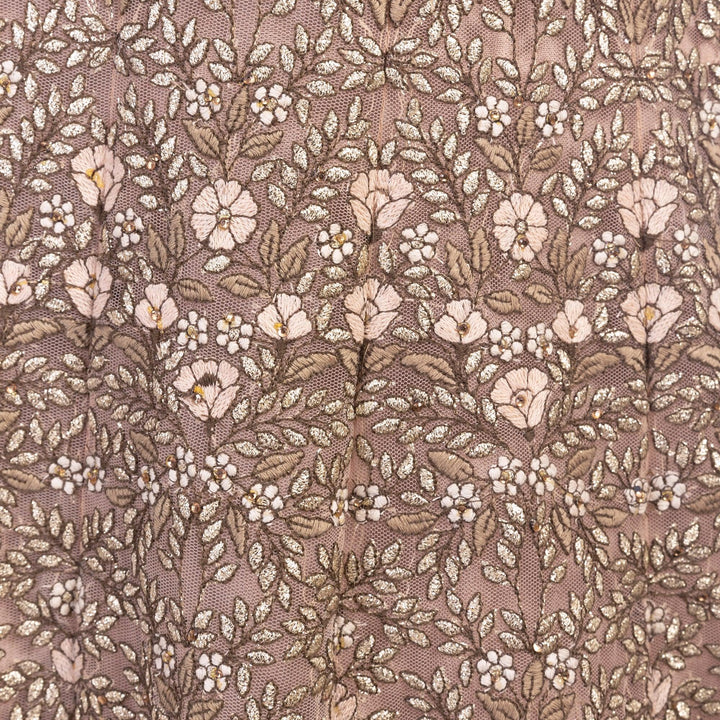 Arianell Grey Gown with Resham Embroidery-Raas USA