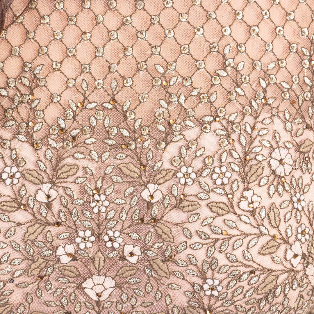 Arianell Grey Gown with Resham Embroidery-Raas USA