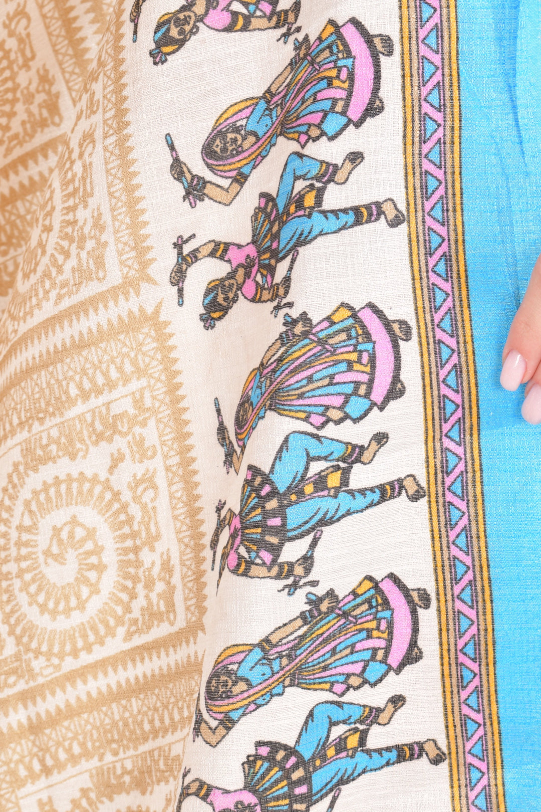 Ayla Traditional Navratri Motif Dupatta-Raas USA