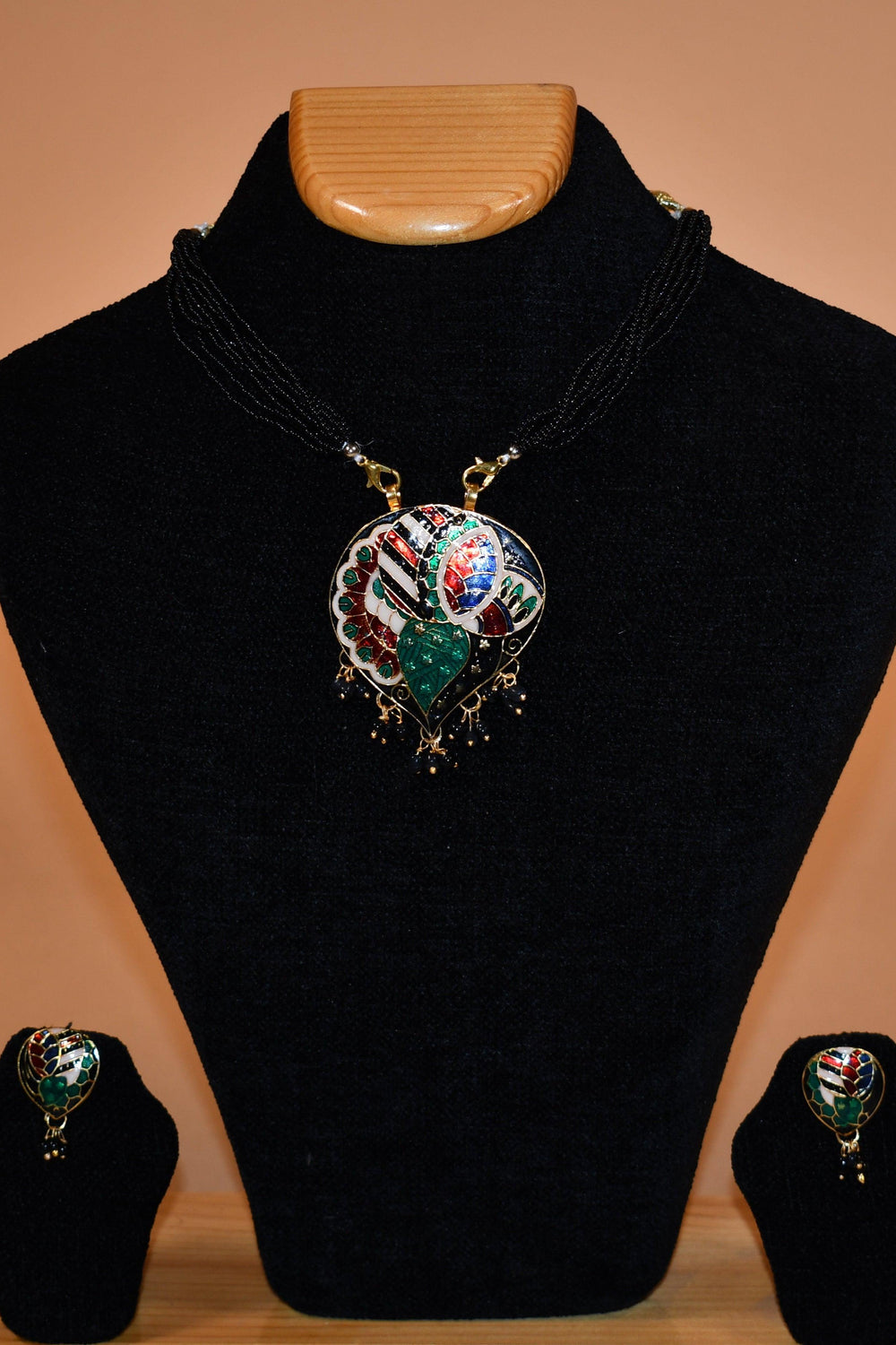 Black Heart Necklace Set FASHION JEWELRY RAAS