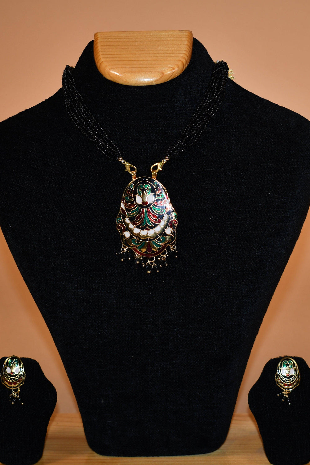 Black Heritage Design Necklace Set FASHION JEWELRY RAAS