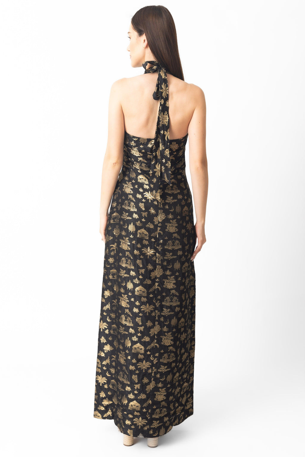 black and gold maxi dress Shop Black & Gold Long Dress