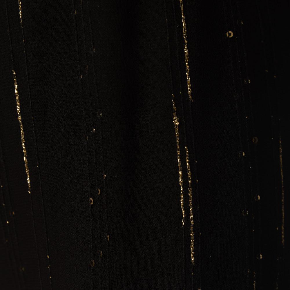 Black and Gold Palazzo Suit Long Sleeve-Raas
