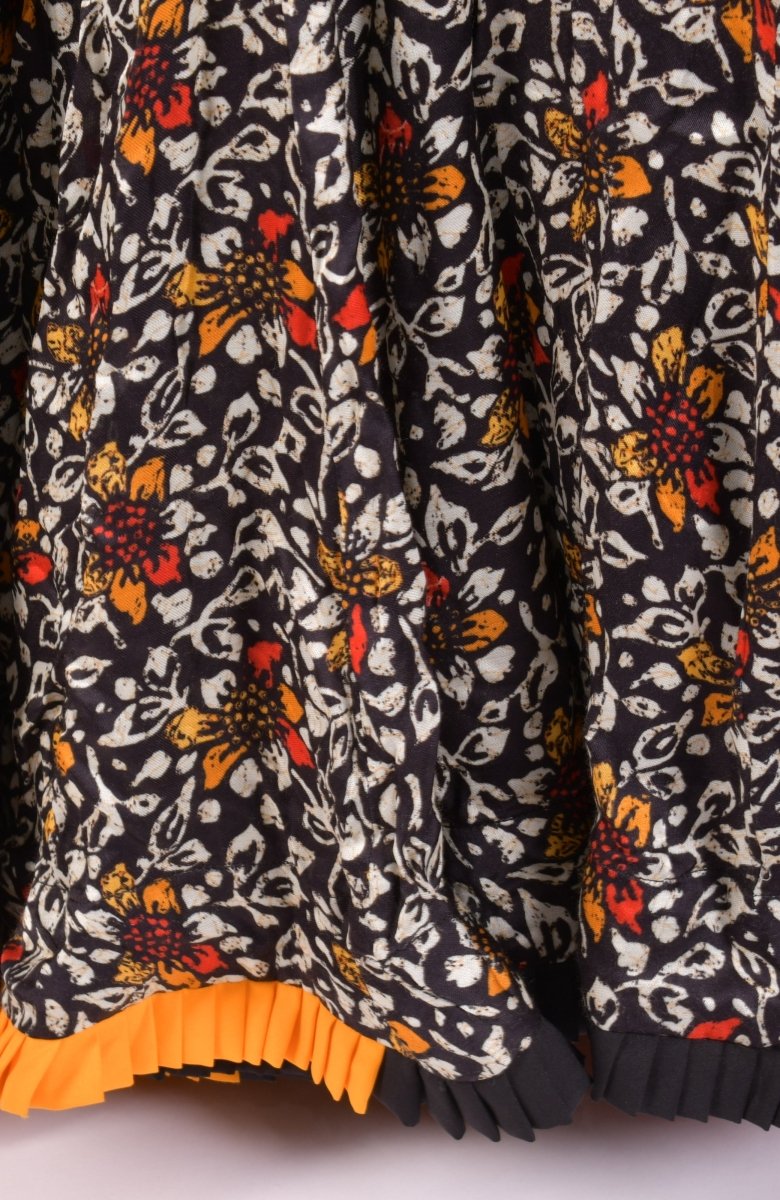 Black Kalamkari Print Chaniya Choli With Dupatta