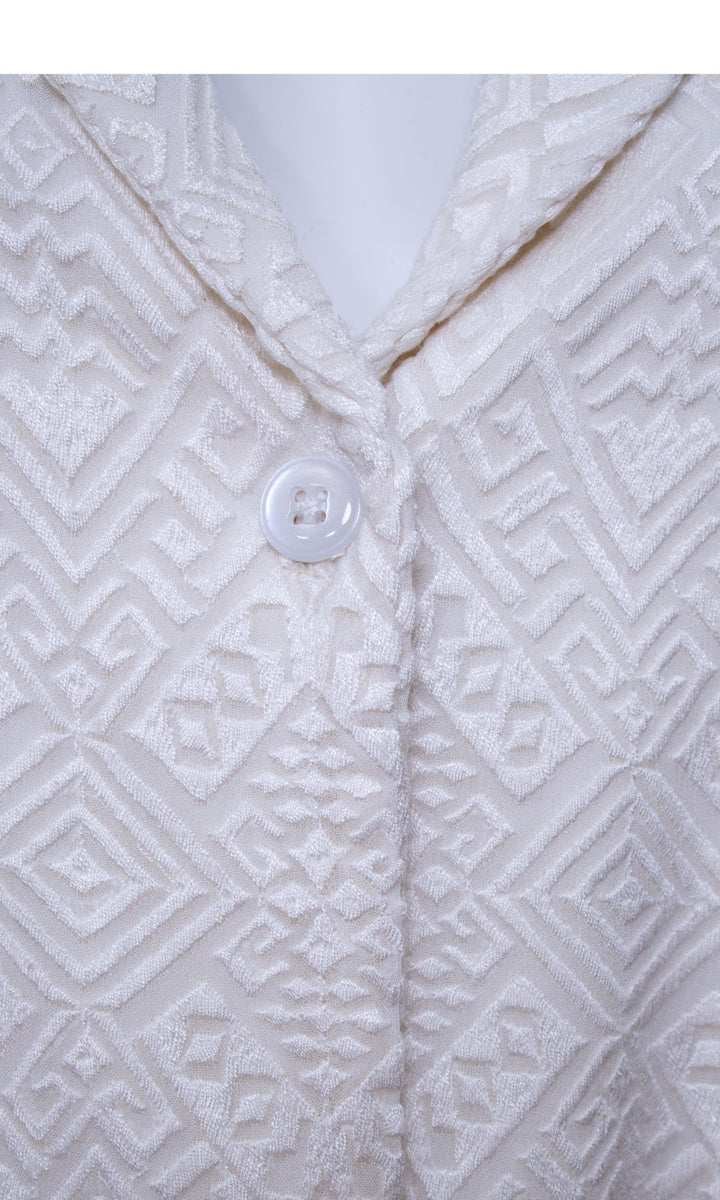 Blazer Dress with All-Over Embroidery-Raas USA