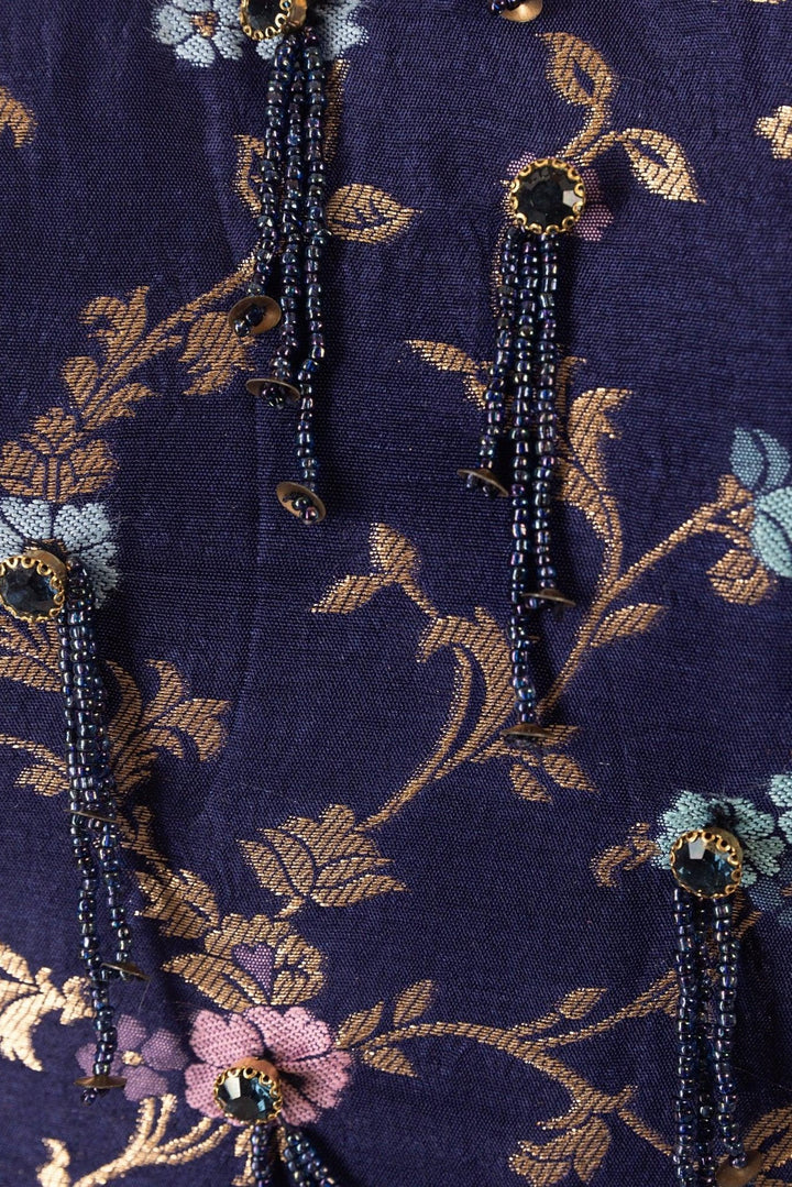 Blue One Shoulder Short Dress-Raas USA