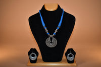 Blue String Necklace Set FASHION JEWELRY RAAS
