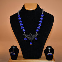 Blue Wing Inspired Necklace Set FASHION JEWELRY RAAS
