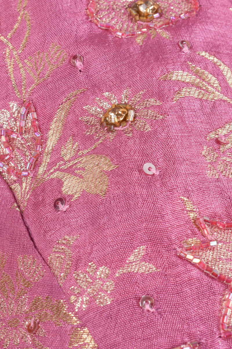 Blush Pink Pre-Draped Saree - Ready to Wear Saree-[pre_stitched_saree]-Raas