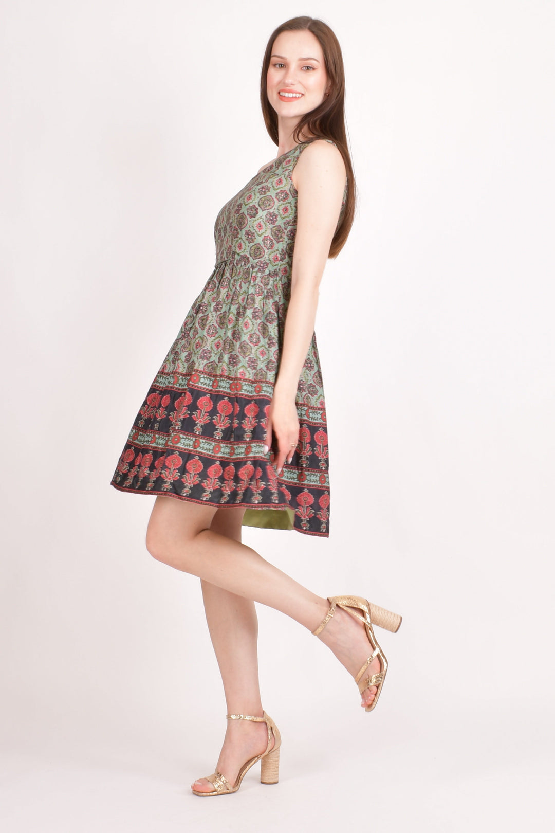 Boho One Shoulder Mini Dress-Raas USA