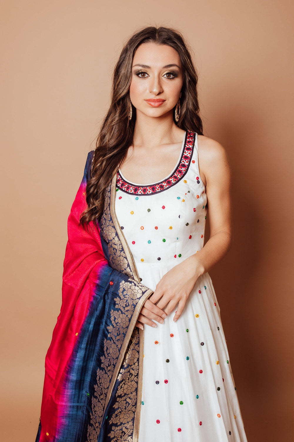 Briar White Anarkali Long Dress ANARKALI & GOWN RAAS