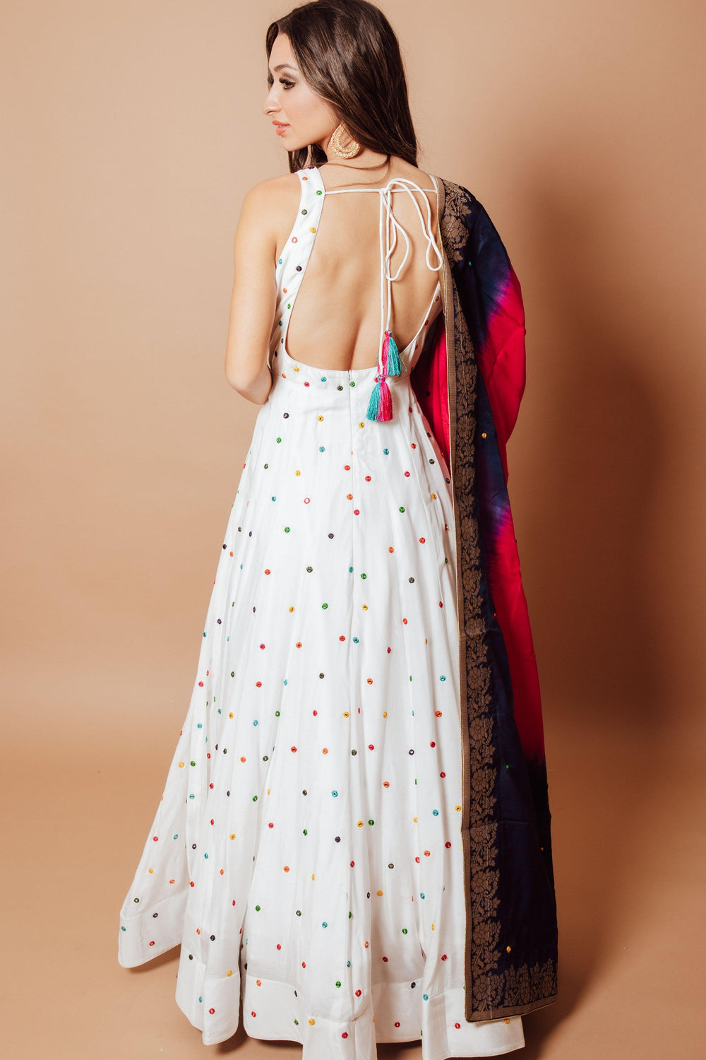 Briar White Anarkali Long Dress ANARKALI & GOWN RAAS